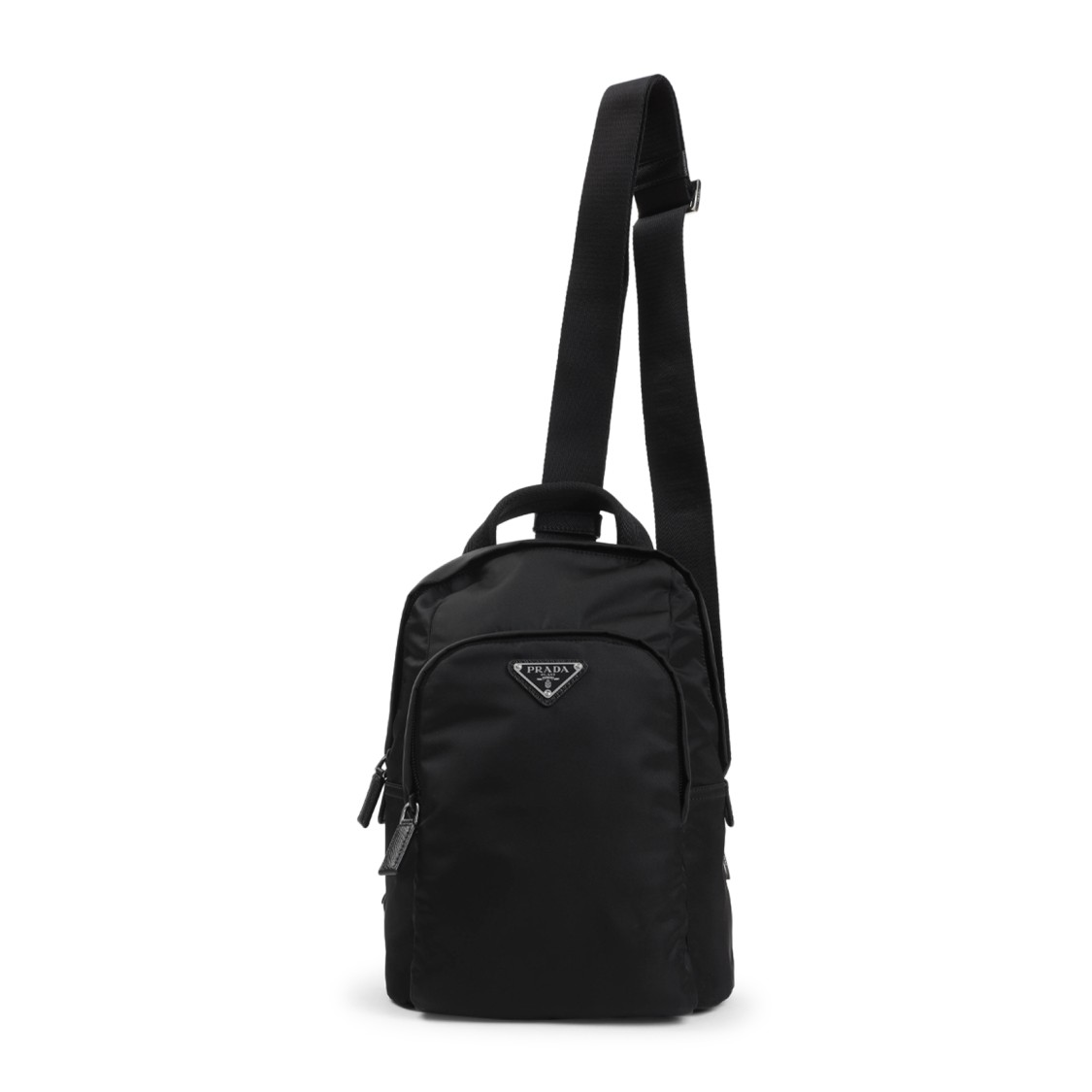 Prada Black Structured Bucket Bag