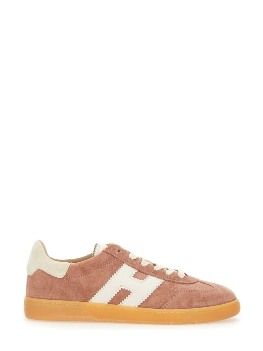 Hogan Low-top Sneakers Suede Finish In Neutrals