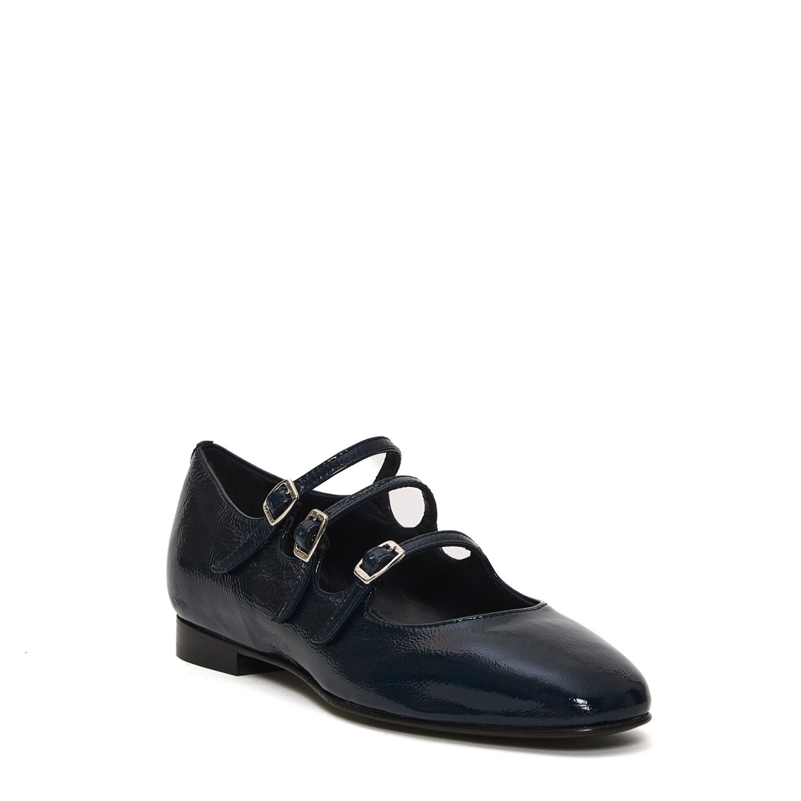 Shop Carel Paris Mary Jane Vernice Blue Tacco 20 Mm In Black