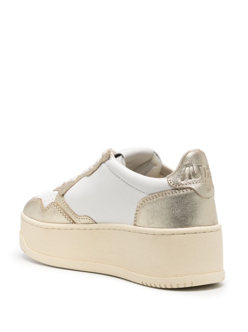 Autry Medalist Platform Low Sneakers In Multi