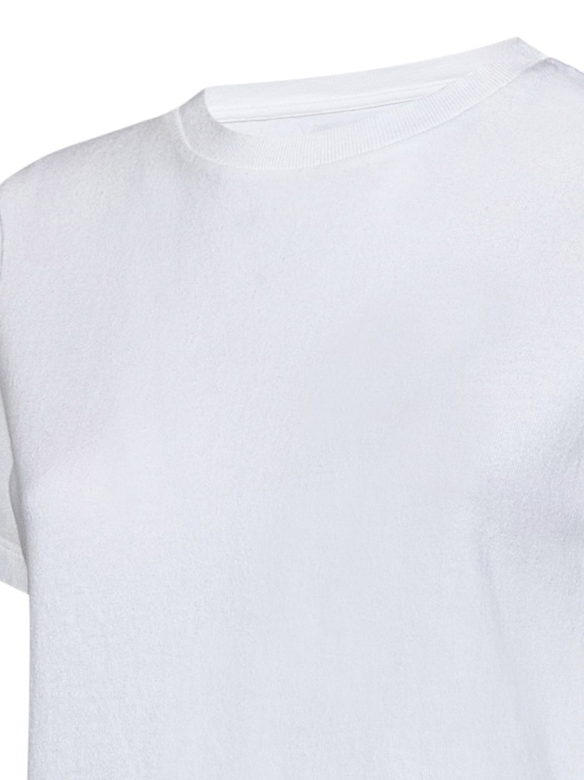 Shop Khaite White Cotton T-shirt