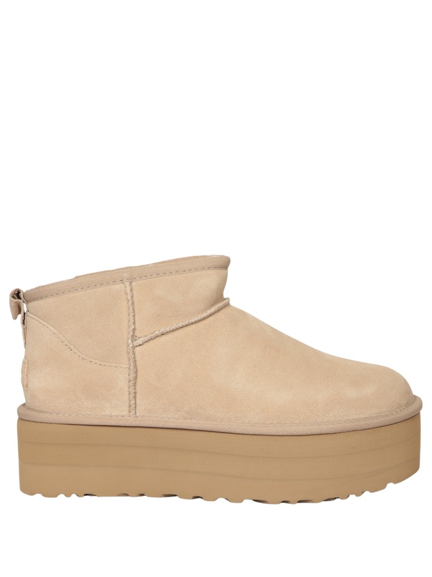 Shop Ugg Sand Beige Soft Suede Ankle Boots In Neutrals
