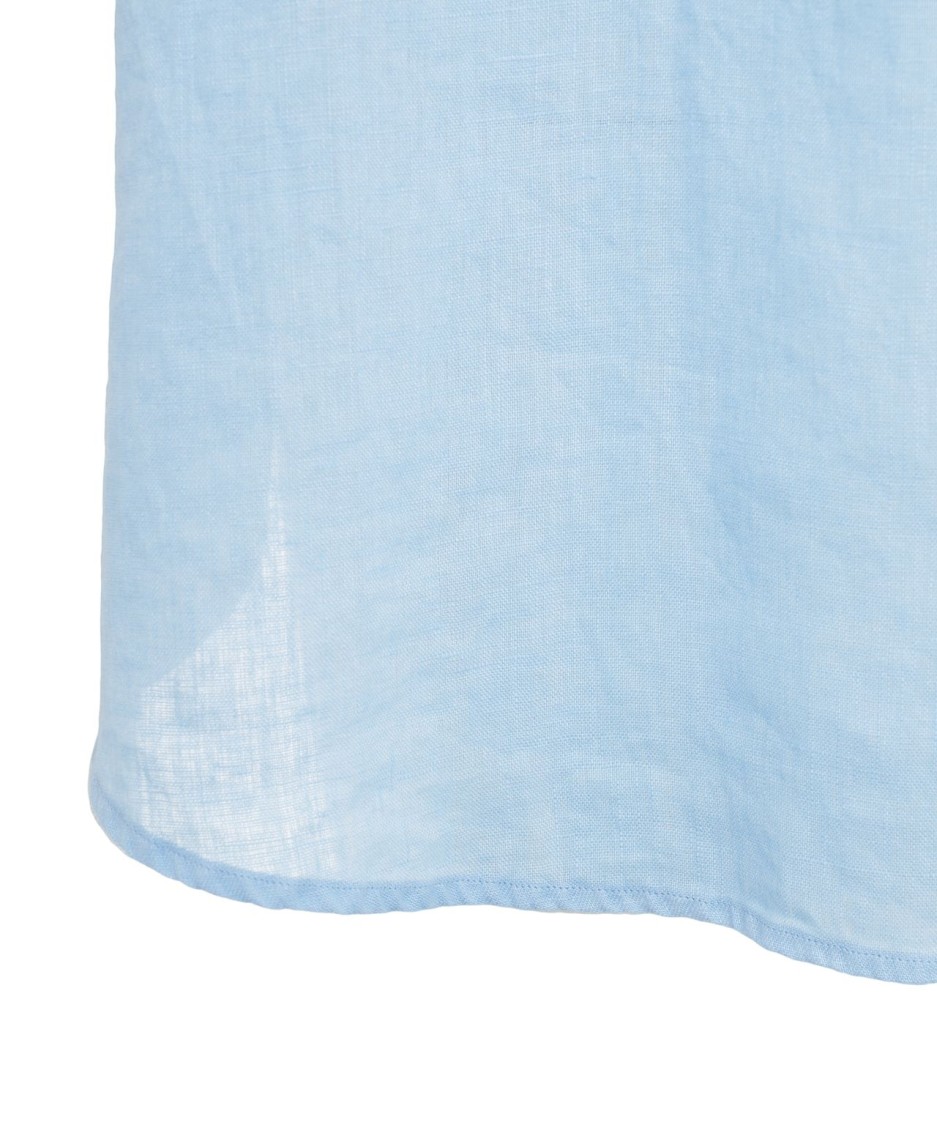 Shop Polo Ralph Lauren Linen Popover Shirt In Blue