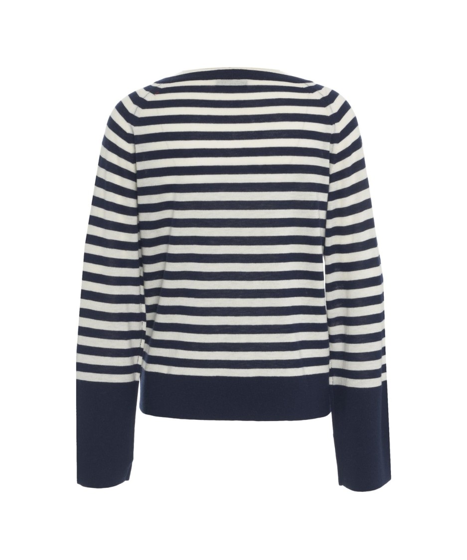 Liu •jo Liu Jo Blue Pullover With Bat Sleeves