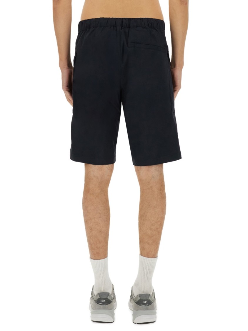 Shop Aspesi "lou" Bermuda Shorts In Black