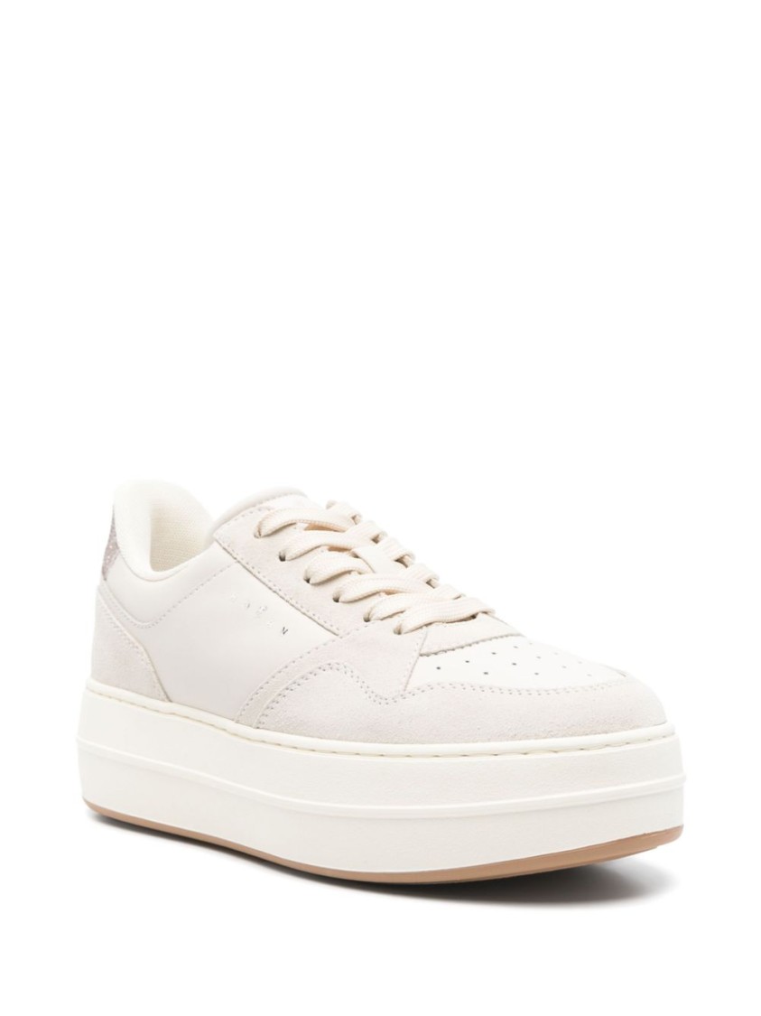 Hogan H670 Flatform-sneakers In Neutrals