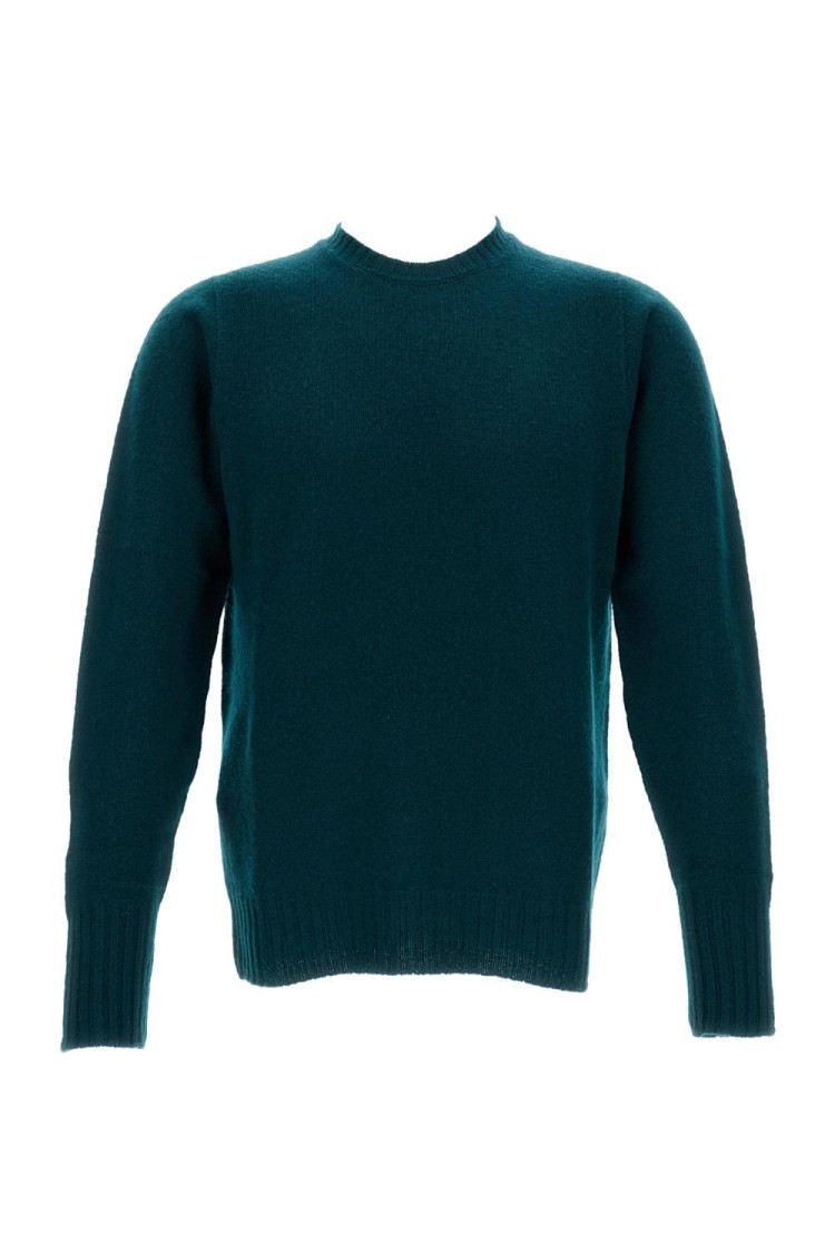 Drumohr Small Cable-knit Crewneck Sweater In Green