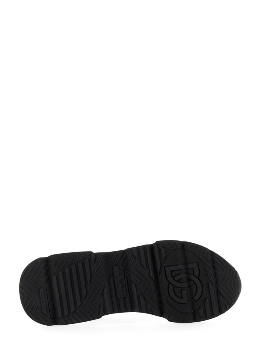 Dolce & Gabbana Woman Multicolor Fabric And Leather Daymaster Sneakers
