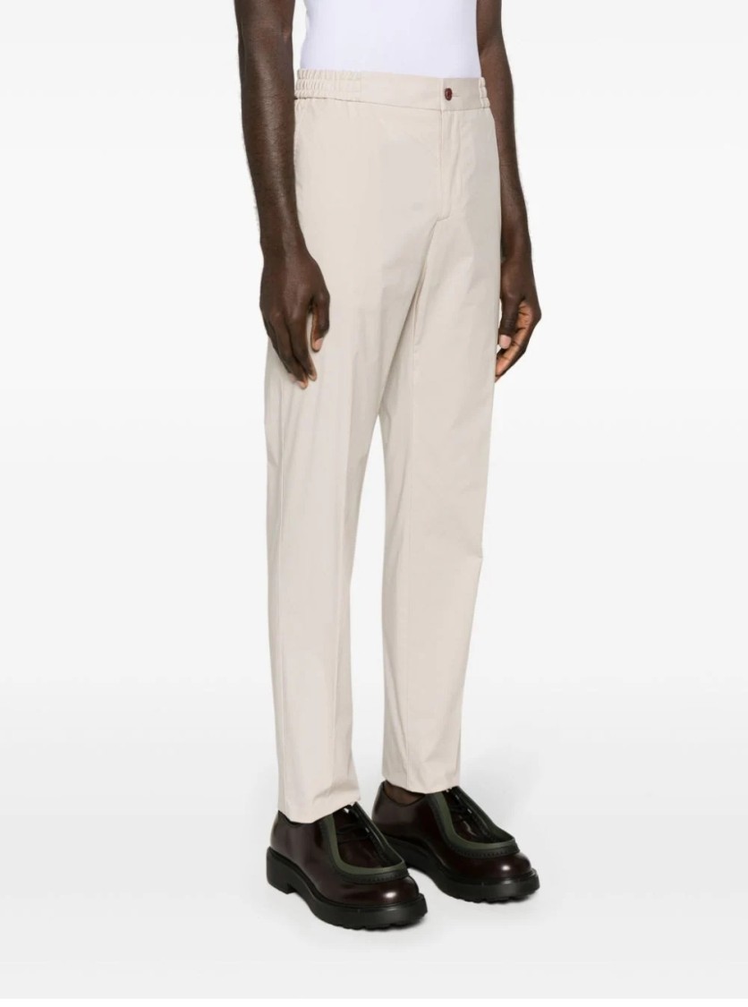 Etro Tailored Jogger Pants With Button Accents In White