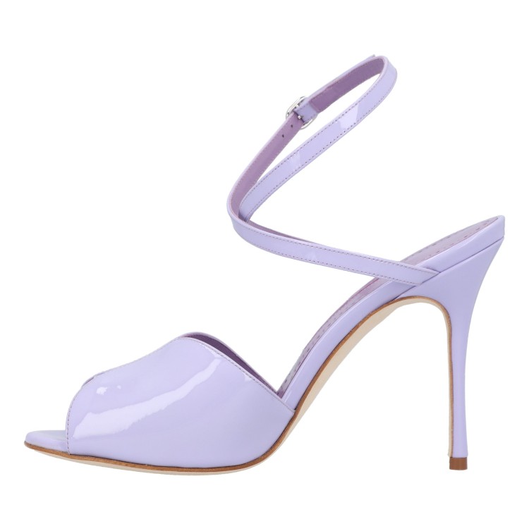 サンダル・ミュール Manolo Blahnik Hourani 105 Sandal Purple Manolo Blahnik Hourani 105 Sandal Purple for women | Imparfaite