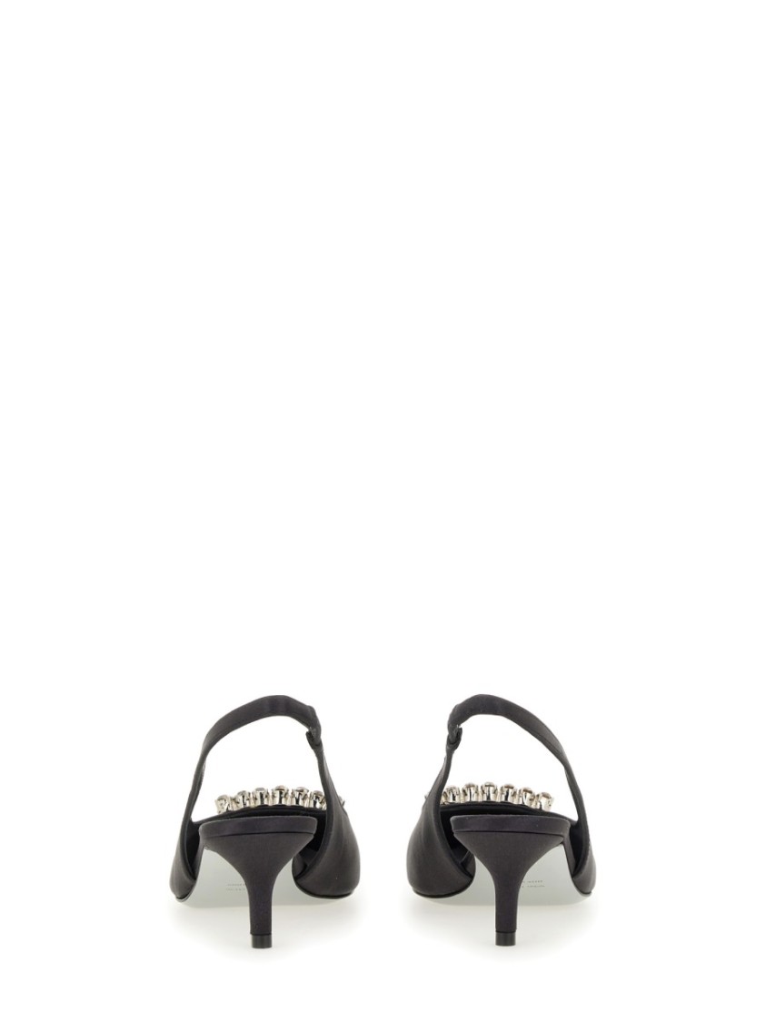 Shop Roberto Festa "futura" Slingback In Black