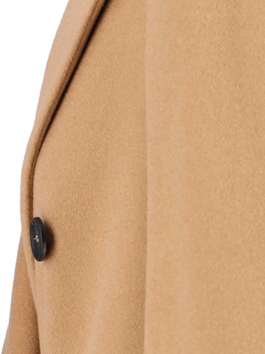 Tagliatore Jole Coat Midi Cashmere - Brown In Brown