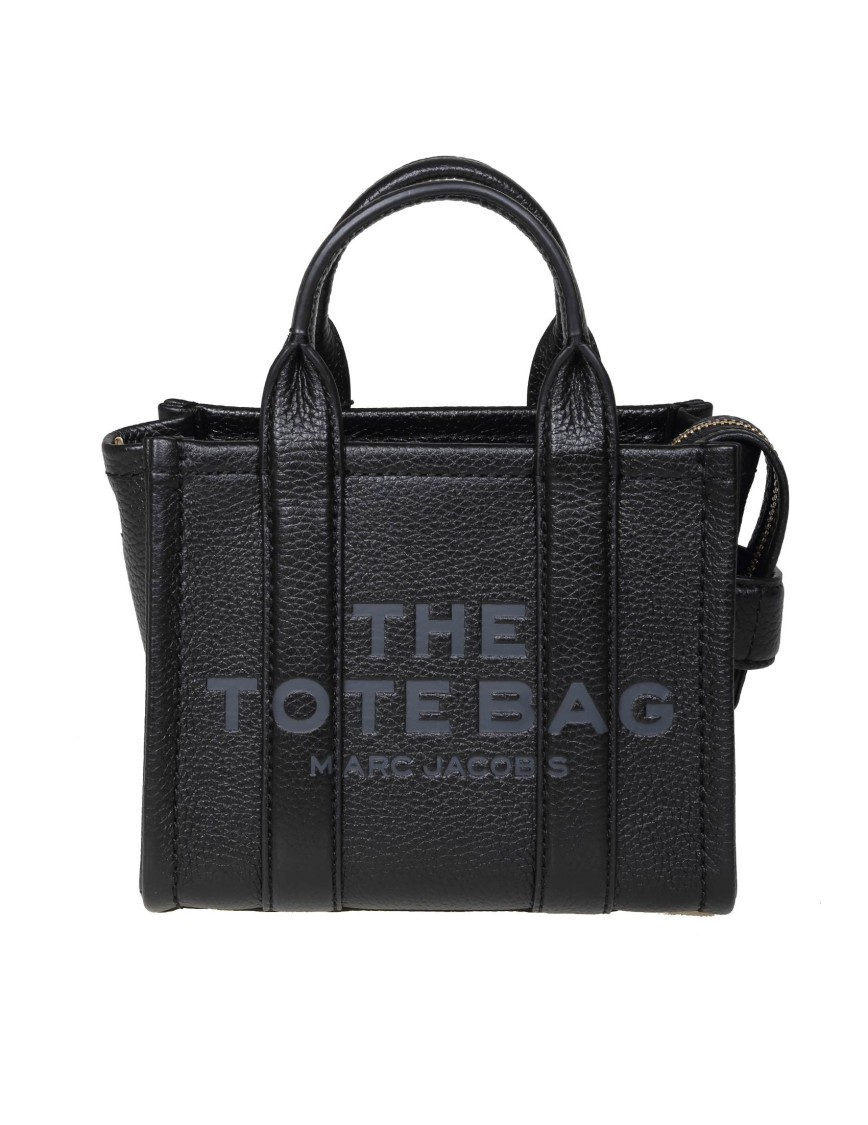 Marc Jacobs Black Leather Small Tote Bag