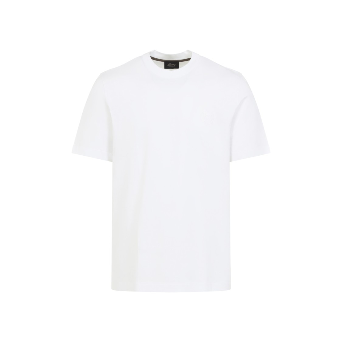 Brioni Classic Short-sleeve T-shirt With Logo Detail In White