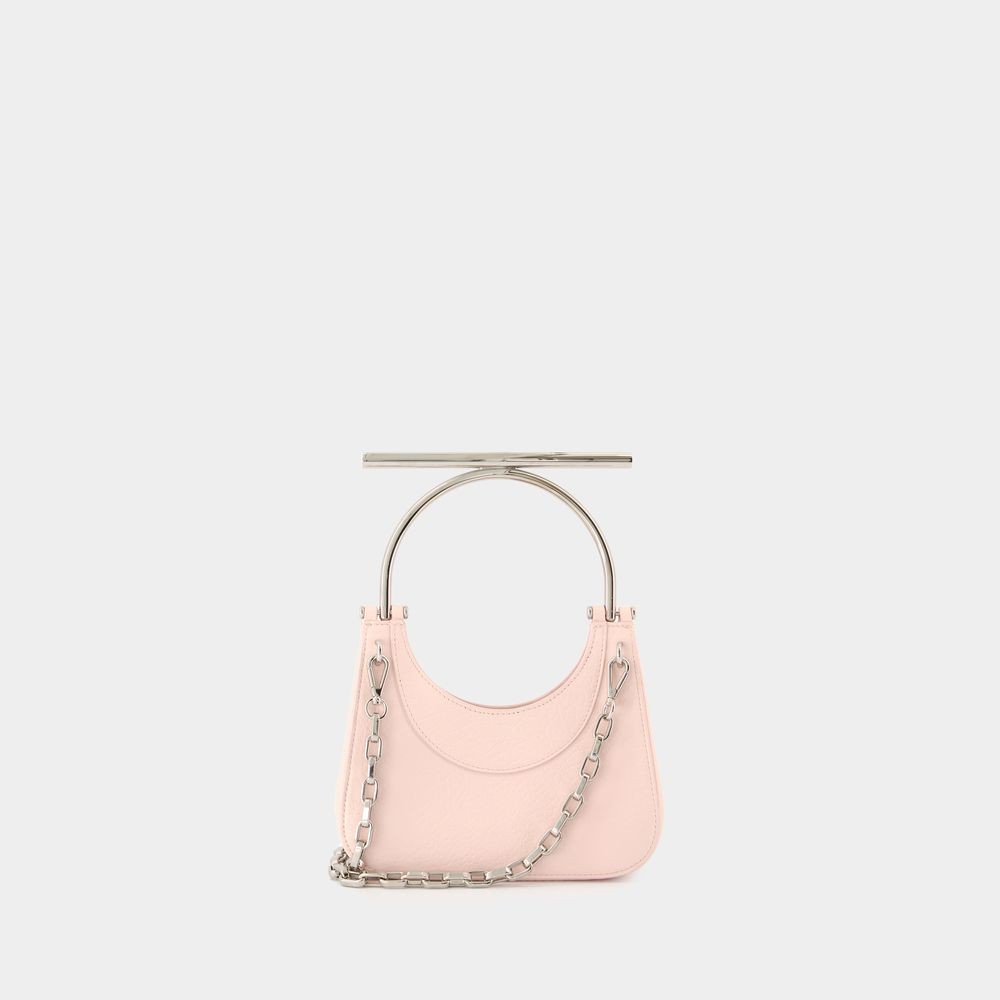 Alexander Mcqueen Mini Cross Bar Purse - Leather - Pink In Pink
