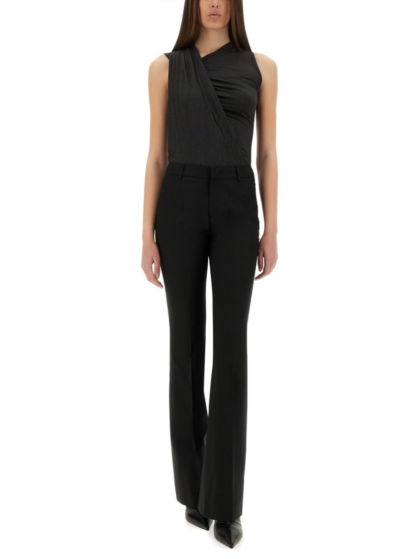 Pt Torino Flared Trousers Belt Loops