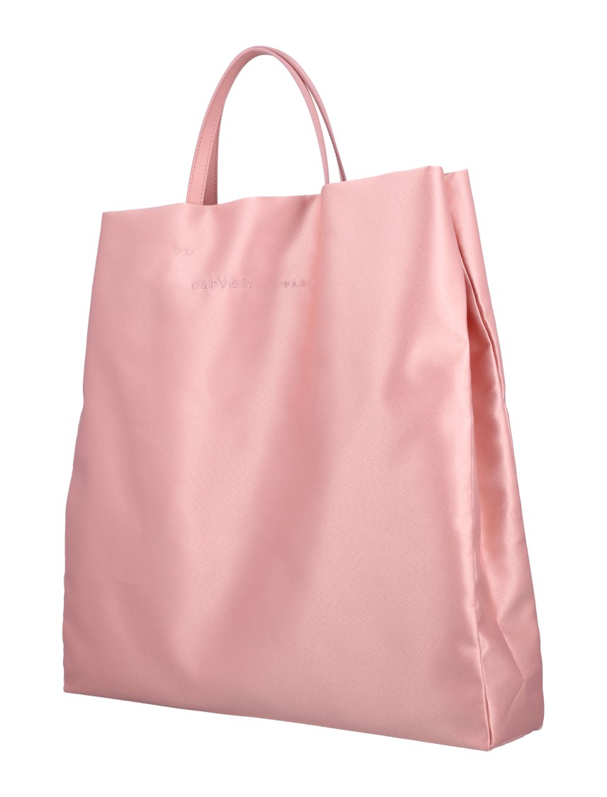 Shop Carven Satin Jeanne Tote Bag