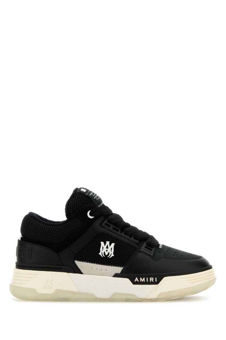 Amiri Black Leather And Fabric Ma-1 Sneakers