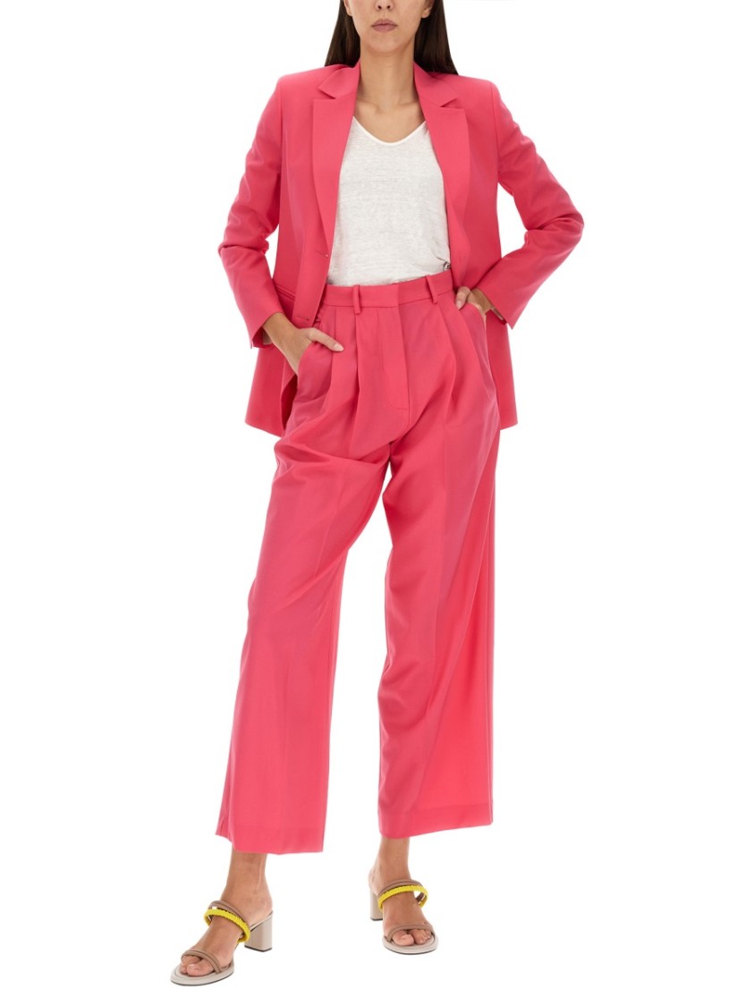 Shop Alysi Single-breasted Jacket In Pink