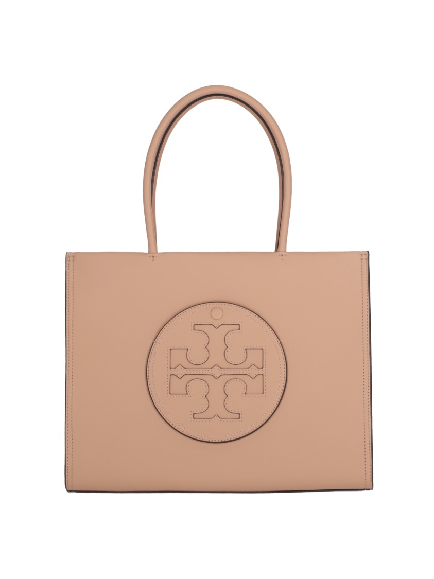 Tory Burch "Ella Bio" Small Tote Bag  Beige
