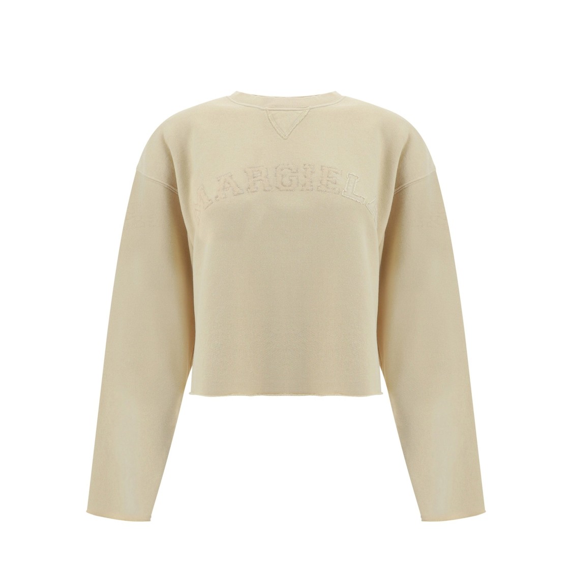 Maison Margiela Cotton Logo Sweatshirt Women In Yellow