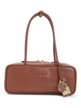 Miu Miu Compact Structured Shoulder Bag In Smooth Calf