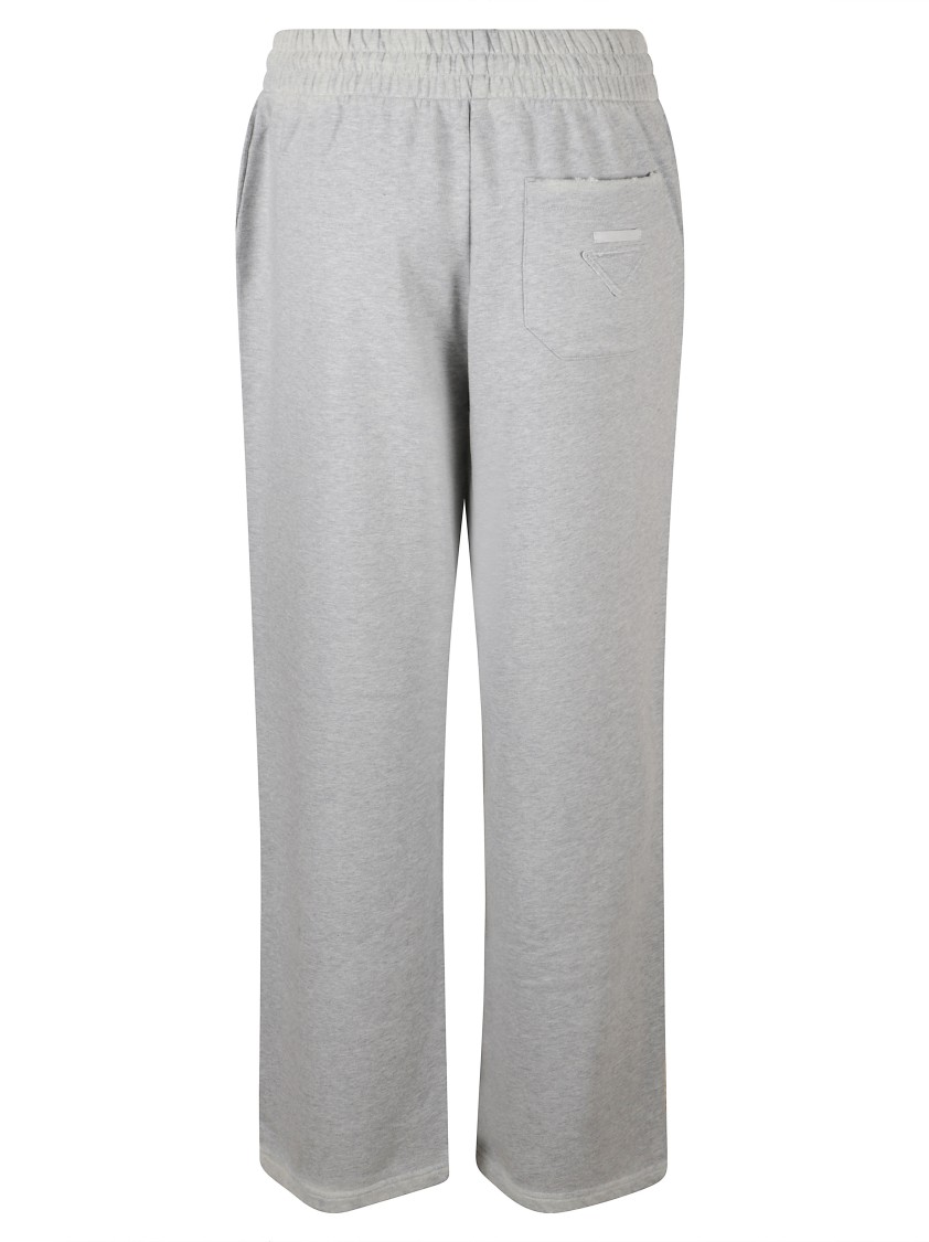 Prada Womens Grey Wide-leg Cotton-fleece Jogging Bottoms Xs In Multi