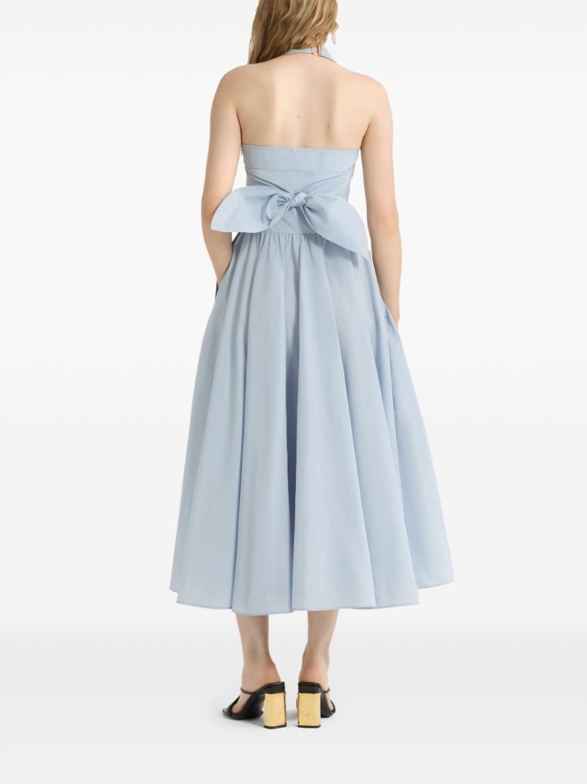 Patou Pastel Ice-colored Midi Dress In Blue