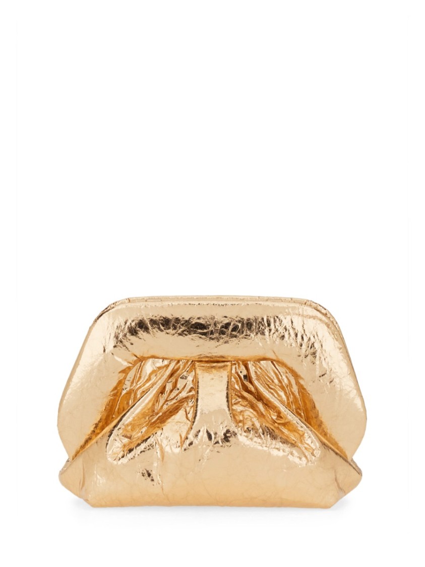 Themoirè Clutch Gea In Gold