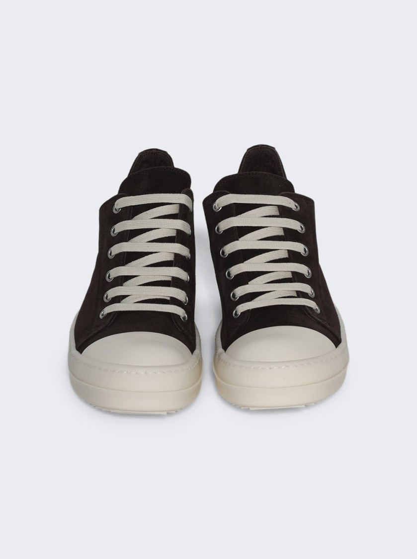 Rick Owens Elegant Low Top Lace Up Sneakers For Women