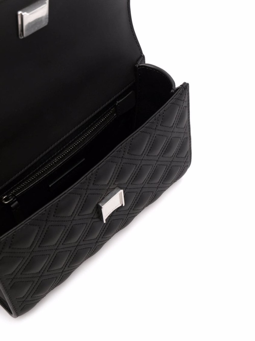 Tory Burch Fleming Matte Shoulder Bag In Black