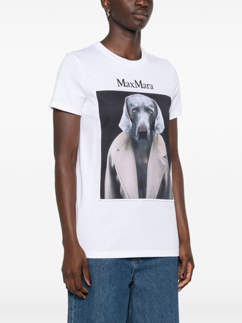 Shop Max Mara Classic White T-shirt