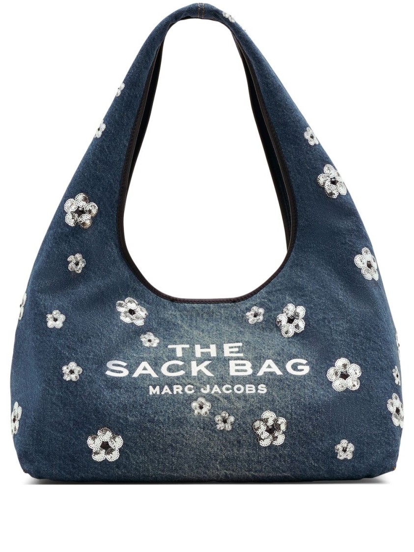 Marc Jacobs Hobo-Style Shoulder Bag With Floral Embellishments