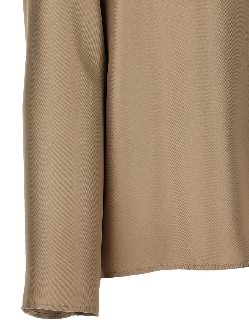 Loulou Studio Long-sleeved Hoodie In Nude
