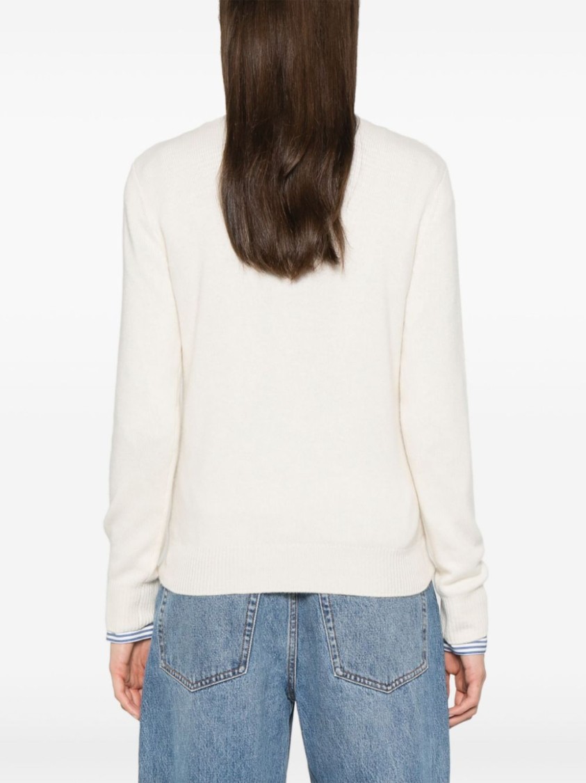 Mc2 Saint Barth New Queen Sweater In White