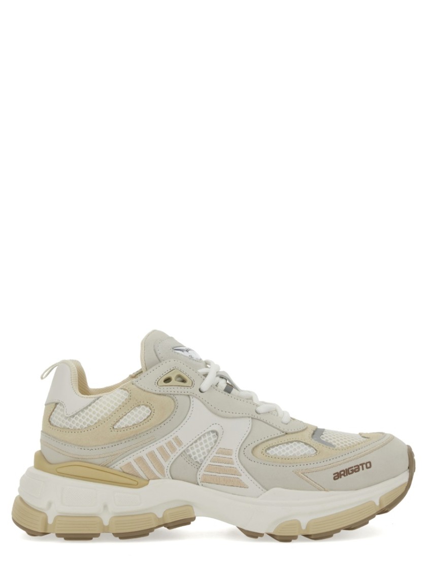 Axel Arigato Sphere Running Multicolor Sneakers With Chunky Sole And Logo On Tongue In Leather And Fabric Blend W