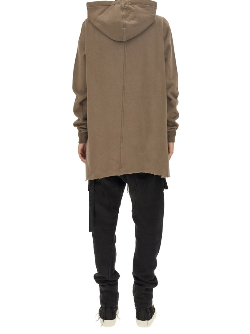 RICK OWENS DRKSHDW DRKSHDW BY RICK OWENS OVERSIZED COTTON HOODIE WITH DRAWSTRING HOOD