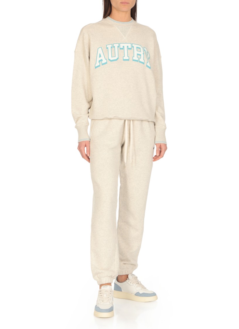 Shop Autry White Leather/fabric Medalist Sneakers