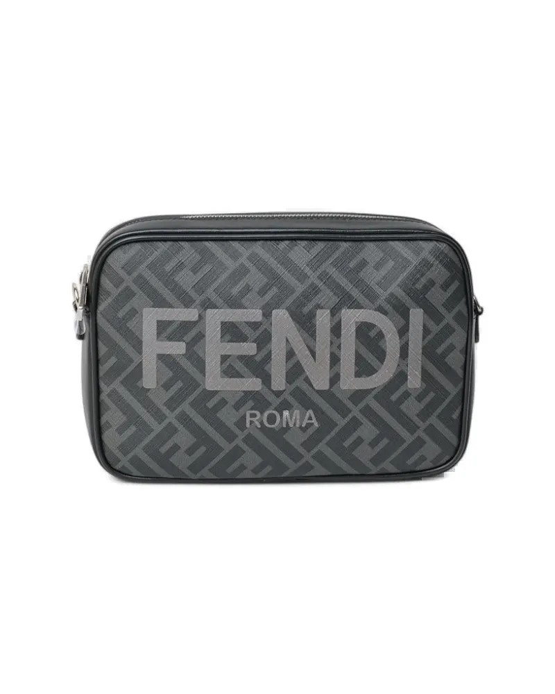 Fendi Camera Bag Ff Logomania - Black