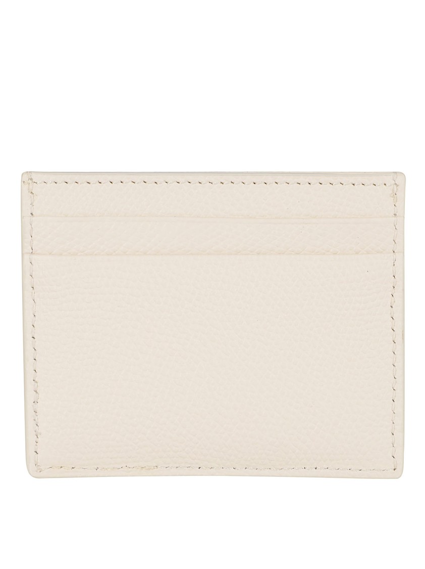 Valentino Garavani Textured Leather Wallet With Logo Embellishment In Neutral