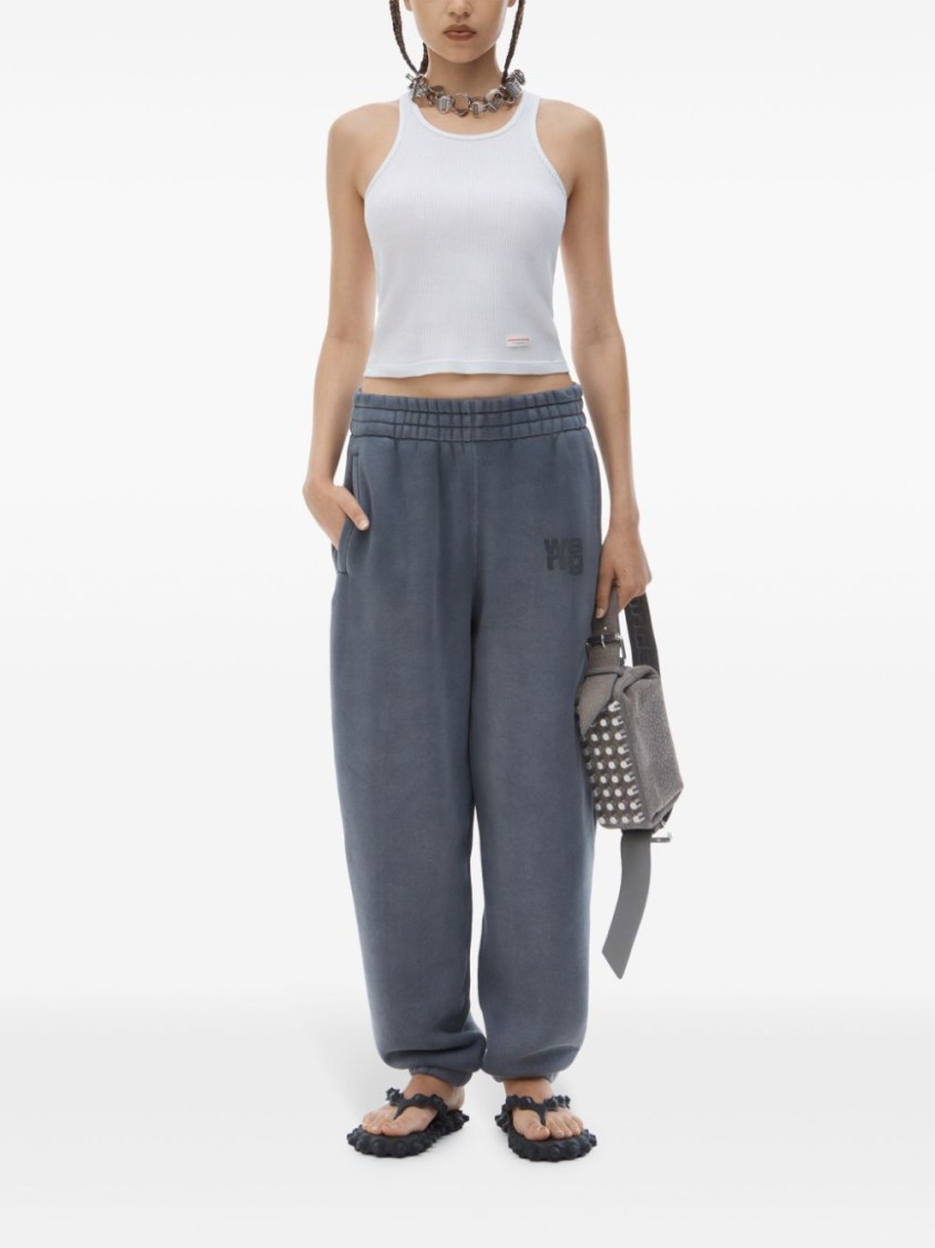 Alexander Wang Jogging En Coton In Grey