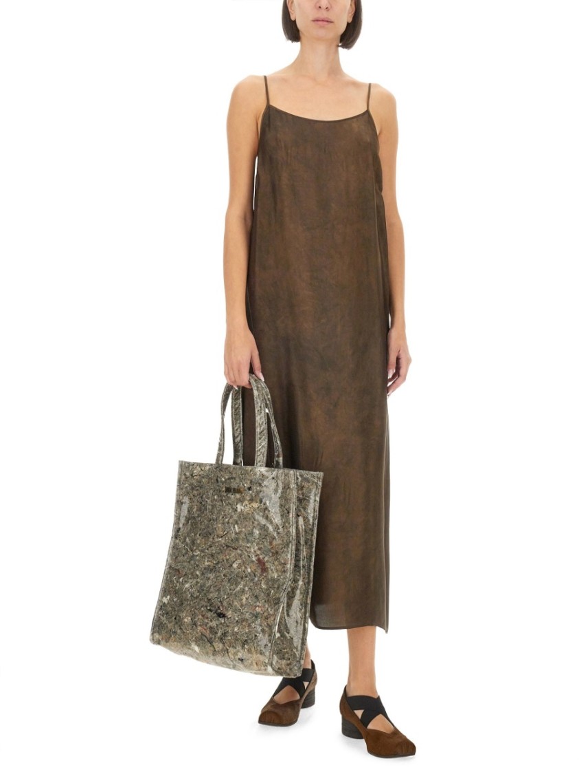 Uma Wang Textured Tote Bag With Sturdy Handles In Grey