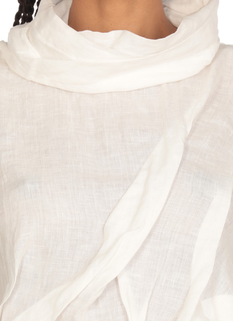 NU NU WHITE HORSEHAIR BLOUSE