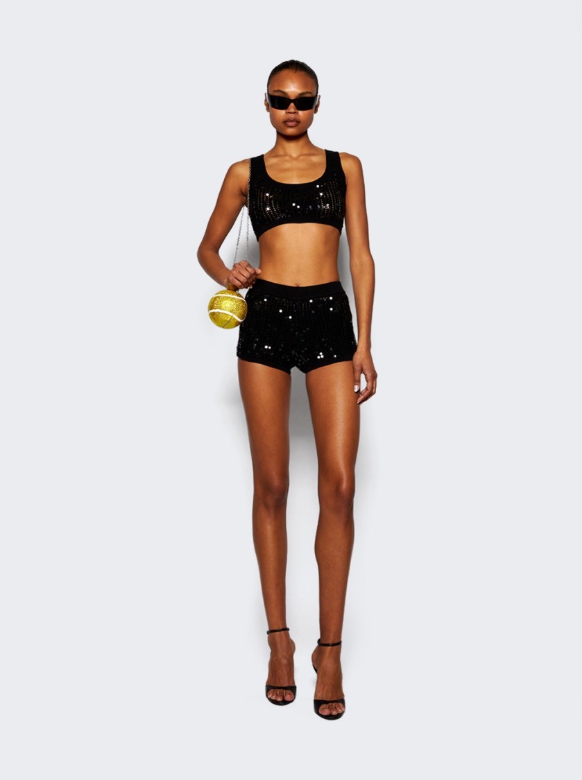 David Koma Sequin-embellished Shorts