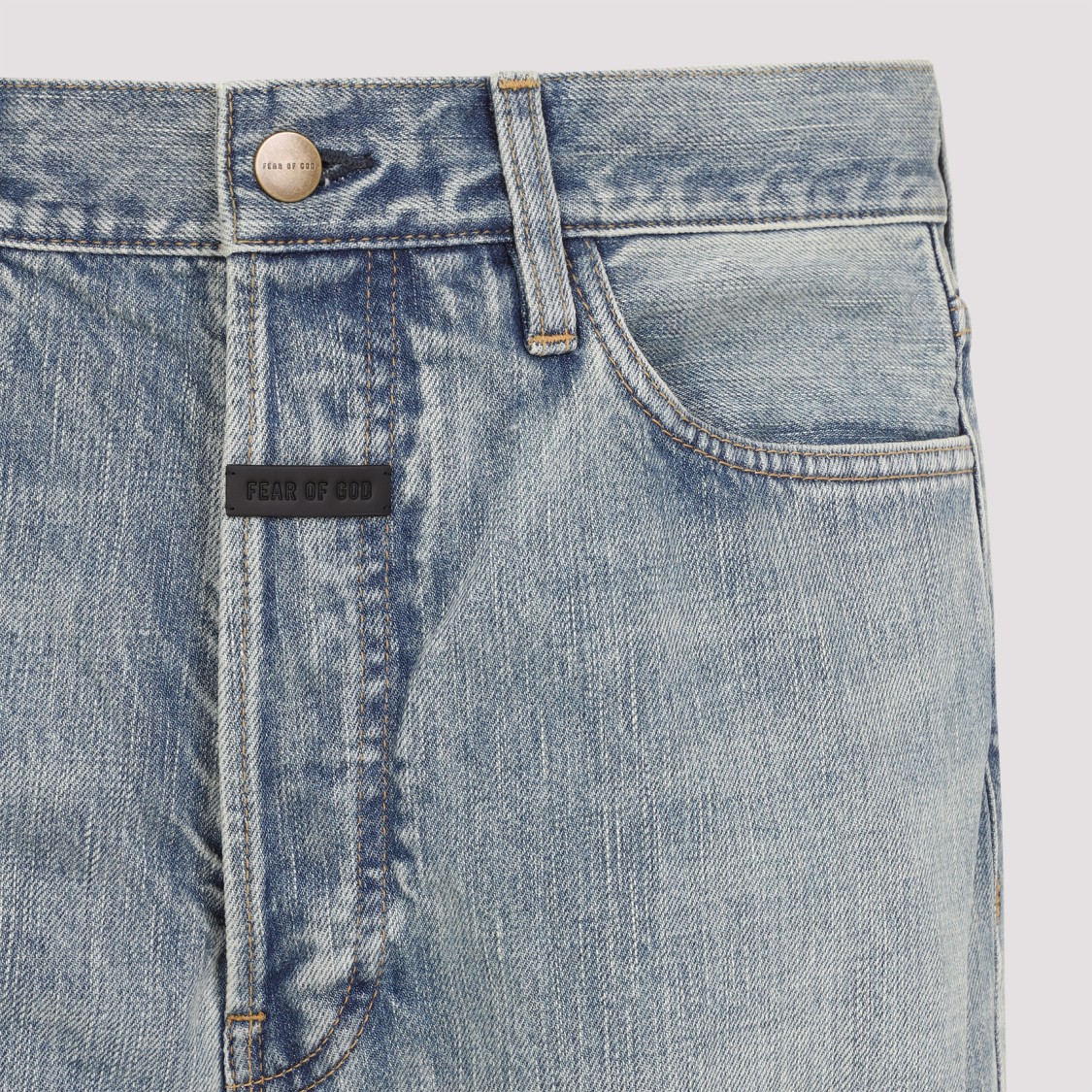 FEAR OF GOD FEAR OF GOD 80S 5 POCKETS LIGHT BLUE COTTON JEANS