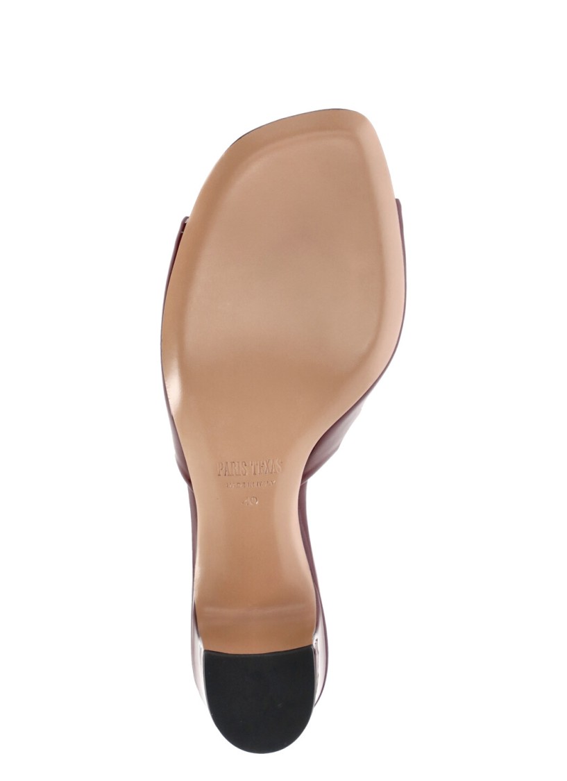 Shop Paris Texas Bordeaux Lara Mule Shoes In Black