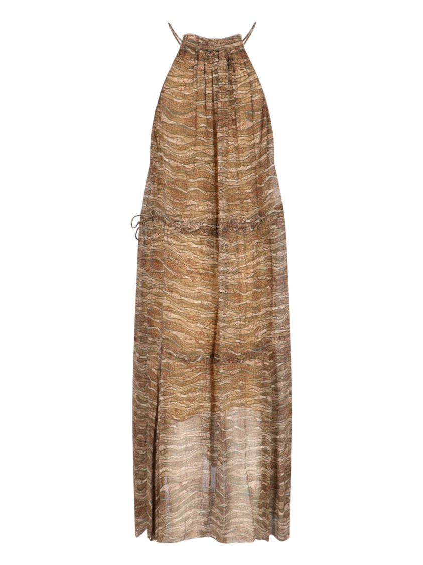 Shop Isabel Marant Étoile "alita" Maxi Draped Dress – Green