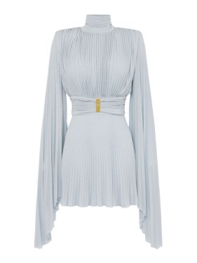 Elisabetta Franchi Structured Black Wool Dress | THE LIST