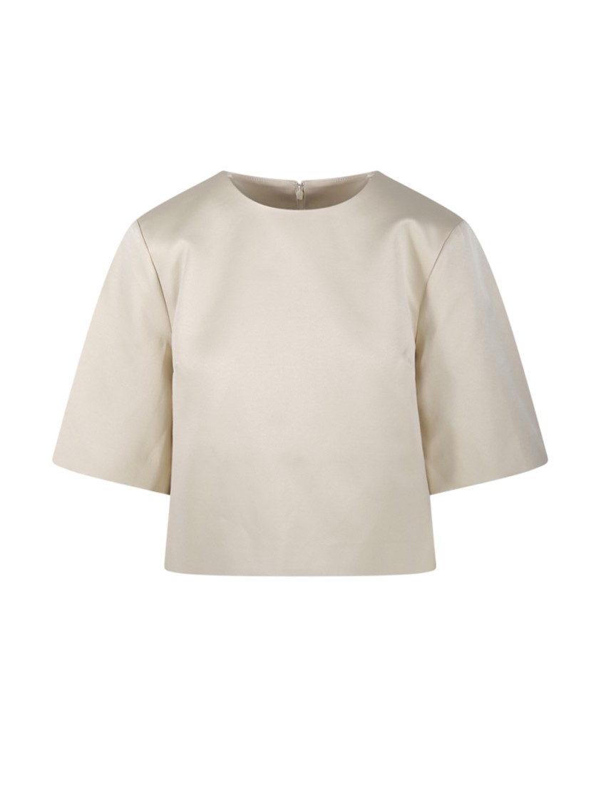 Shop By Malene Birger Hania Top In Neutrals