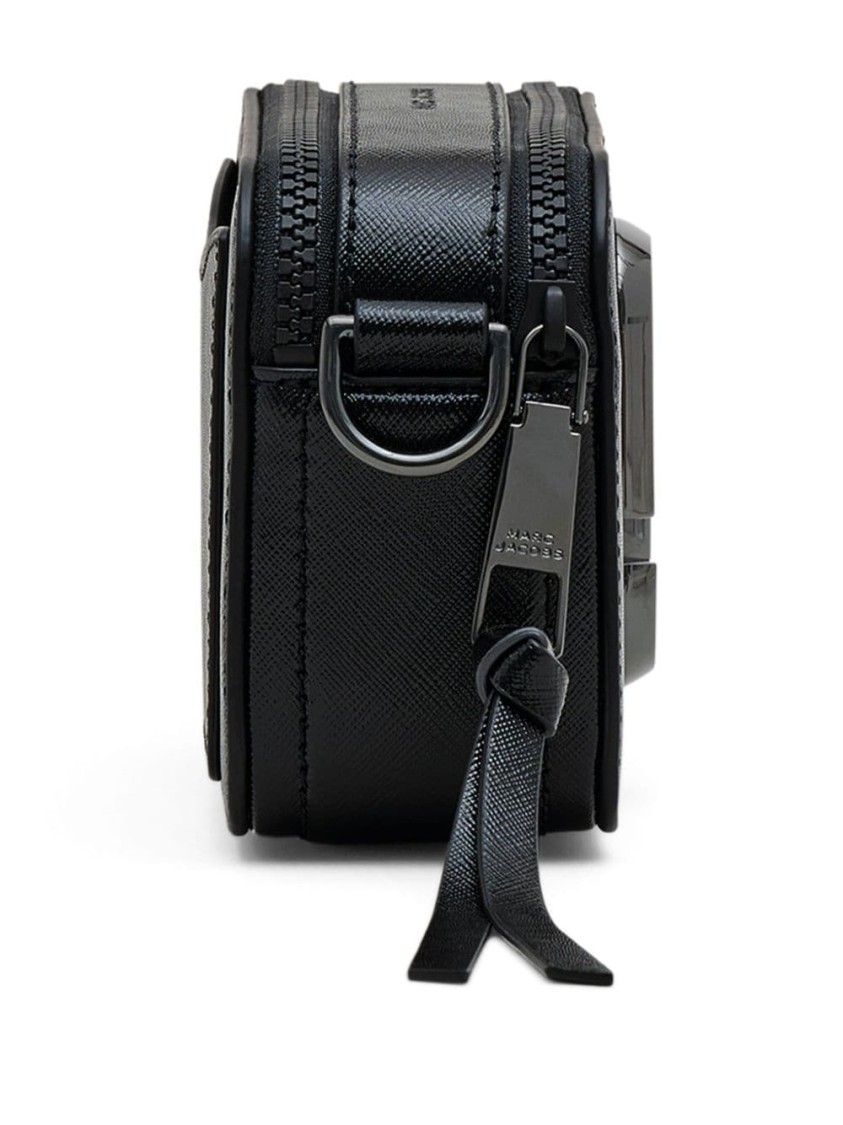Marc Jacobs Snapshot Dtm Saffiano Leather Crossbody Bag In Black